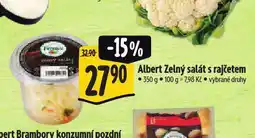 Albert Zelný salát s rajčetem nabídka
