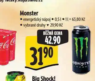 Albert Monster energy drink nabídka