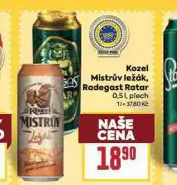 Billa Pivo radegast ratar nabídka