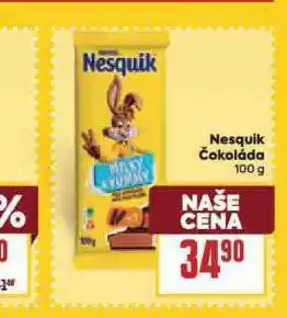 Billa Nesquik čokoláda nabídka