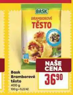 Billa Bask bramborové těsto nabídka