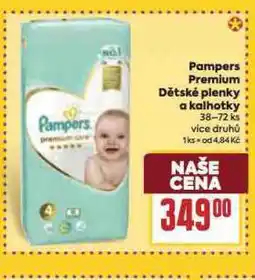 Billa Pampers dětské plenky nabídka