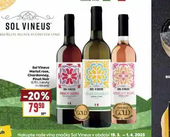 Billa Sol vineus chardonnay nabídka