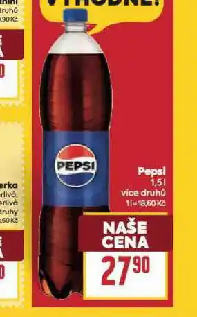 Billa Pepsi 1,5l nabídka