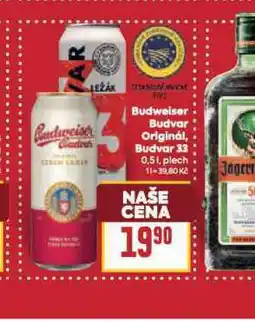 Billa Pivo budweiser budvar original nabídka