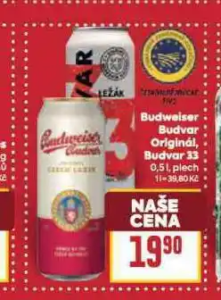 Billa Pivo budvar 33 nabídka