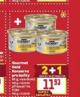 Billa Gourmet gold konzerva pro kočky nabídka