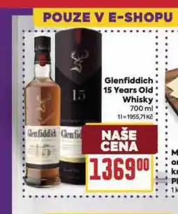 Billa Glenfiddich 12 years old whisky nabídka