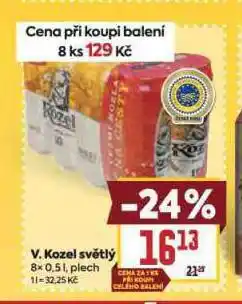 Billa Pivo velkopopovický kozel 10 nabídka