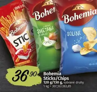 COOP TIP Bohemia Sticks/Chips nabídka