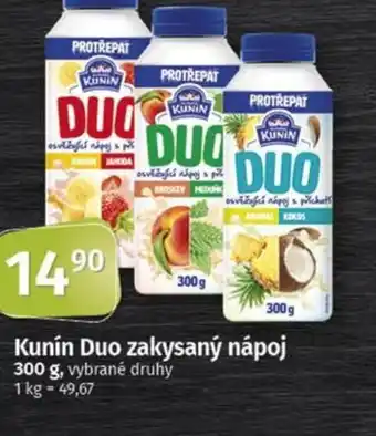 COOP TIP Kunín Duo zakysaný nápoj nabídka