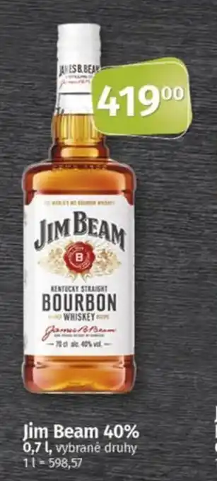 COOP TIP Jim Beam 40% nabídka