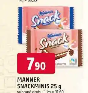 Trefa MANNER SNACKMINIS 25 g nabídka