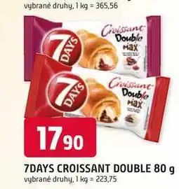 Trefa 7DAYS CROISSANT DOUBLE 80 g v nabídka