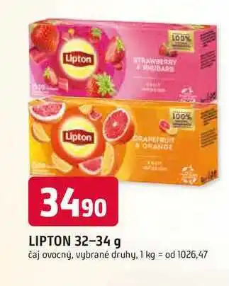 Trefa LIPTON 32-34 g čaj ovocný, vybrané druhy nabídka