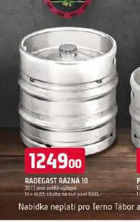 Terno Pivo radegast rázná 10 nabídka