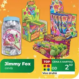 Tamda Foods Jimmy Fox candy nabídka