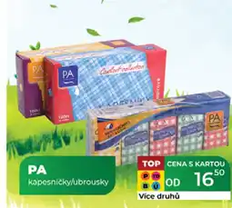 Tamda Foods PA kapesníčky/ubrousky nabídka