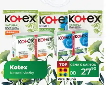 Tamda Foods Kotex Natural vložky nabídka