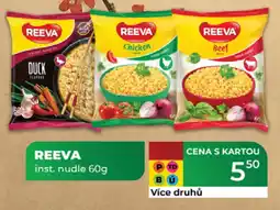 Tamda Foods REEVA inst. nudle nabídka