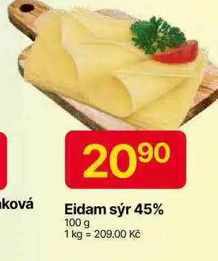 Hruška Eidam 45% krájený 100g nabídka