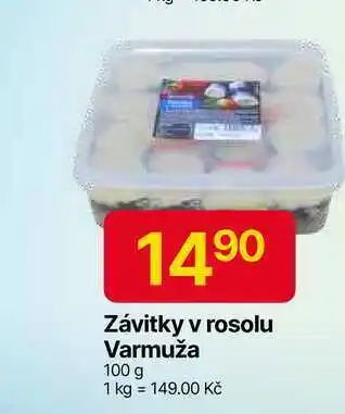 Hruška Varmuža Závitky v rosolu 100g nabídka