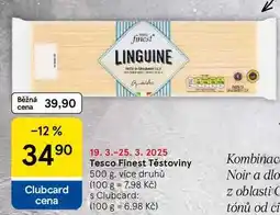 Tesco Tesco Finest Těstoviny, 500 g. více druhů nabídka