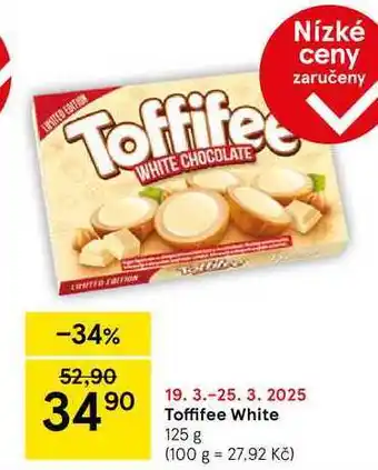 Tesco Toffifee White, 125 g nabídka