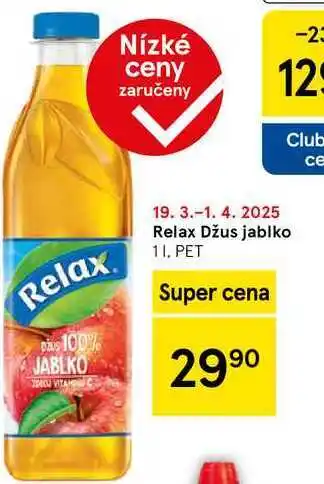 Tesco Relax Džus jablko, 1 l nabídka