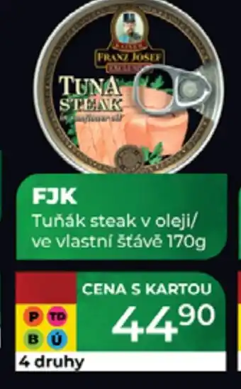 Tamda Foods FJK Tuňák steak v oleji/ ve vlastní šťávě nabídka