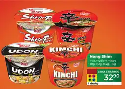 Tamda Foods Nong Shim inst. nudle v misce nabídka