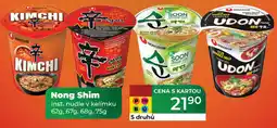 Tamda Foods Nong Shim inst. nudle v kelímku nabídka