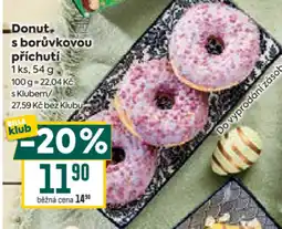 Billa Donut, s borůvkovou příchutí nabídka