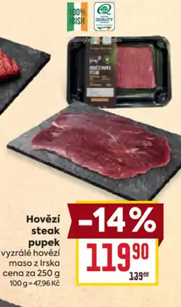 Billa Hovězí steak pupek nabídka