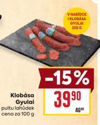 Billa Klobása Gyulai nabídka