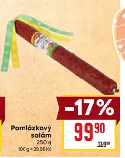Billa Pomlázkový salám nabídka