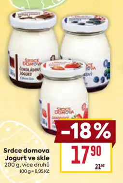 Billa Srdce domova Jogurt ve skle nabídka