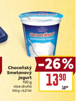 Billa Choceňský Smetanový jogurt nabídka