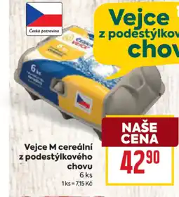 Billa Vejce M cereální z podestýlkového chovu nabídka