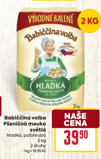 Billa Babiččina volba Pšeničná mouka světlá nabídka