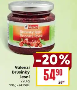 Billa Valenzi Brusinky lesní nabídka