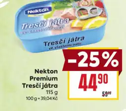 Billa Nekton Premium Tresčí játra nabídka