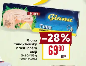 Billa Giana Tuňák kousky v rostlinném oleji nabídka