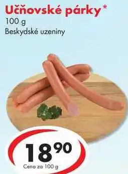 CBA Učňovské párky, 100 g nabídka