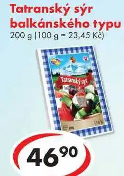 CBA Tatranský sýr balkánského typu, 200 g nabídka