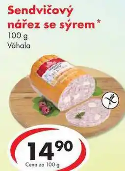 CBA Sendvičový nářez se sýrem, 100 g nabídka