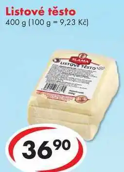 CBA Listové těsto, 400 g nabídka