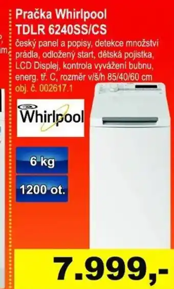 Elektro Spáčil Pračka Whirlpool TDLR 6240SS/CS nabídka