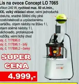 Elektro Spáčil Lis na ovoce Concept LO 7065 nabídka