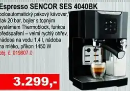 Elektro Spáčil Espresso SENCOR SES 4040BK nabídka